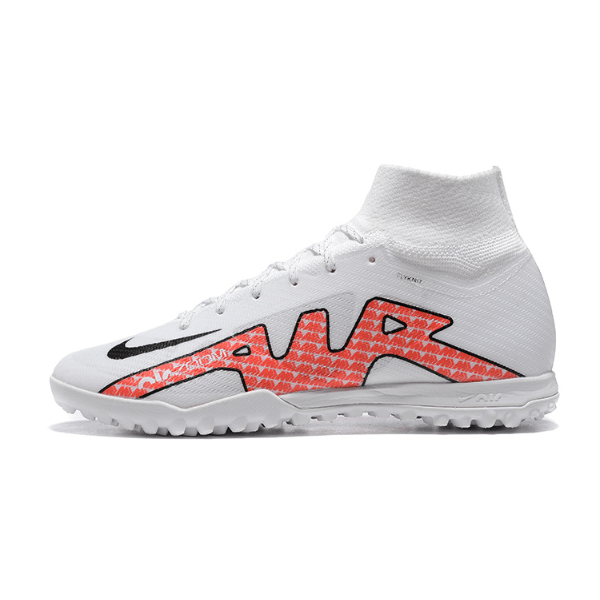 Chaussures de foot Nike Zoom Mercurial Superfly 9 Elite TF blanches - VN Esportes